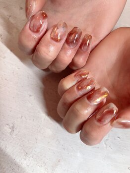 ニュアンスandオーロラネイル☆