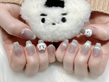 ヒールネイル(heal nail)/マグネットfrench×推しparts.