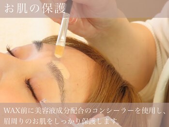 リズム 飯田橋(rhythm)/WAX前にお肌を保護します