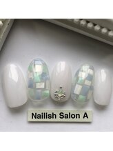 ネイリッシュサロン エー(Nailish Salon A)/2017/シェルタイルネイル