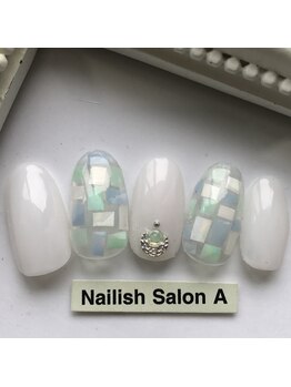 ネイリッシュサロン エー(Nailish Salon A)/2017/シェルタイルネイル