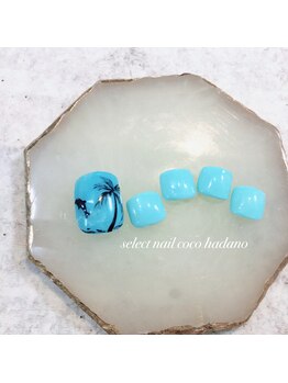 セレクトネイル ココ 秦野店(SELECT NAIL COCO)/Foot ヤシの木&いるか
