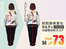 カイロプラクティック健寿/初回施術後のビフォーアフター♪