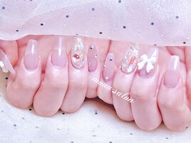キラキラ埋め尽くしネイル