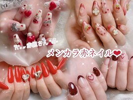赤担の皆様！メンカラネイル