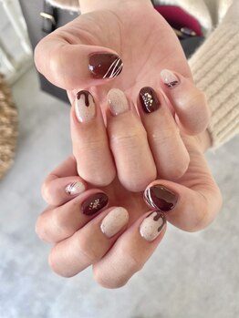 ゼロ アトリエ(ZERO Atelier)/バレンタインチョコネイル