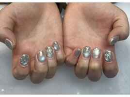 オーロラ×パステルグリーンマグ