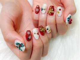 クリスマスネイル/隠れミッキー
