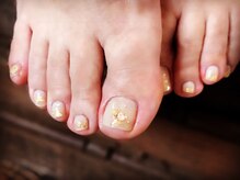 ネイルスミス 高松店(Nailsmith)/F金箔×シェルビジュー