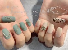 トゥーシェネイルズ(Touche'nails)/アシンメトリーネイル