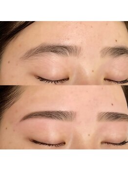 ミラ 渋谷(Eyebrow salon Mira)/自眉を活かした平行眉/担当Riho