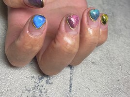 大理石風ネイル