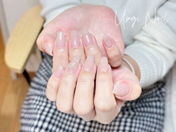 ウサギネイル 新大久保店(usagi nail)/マグネットフレンチ秋可愛い