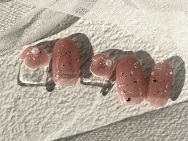 定額デザインB/フラワーネイル