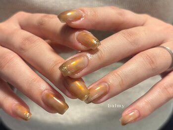 Nail salon balmyの写真/【日常に彩りを添える、優しい指先】肌を綺麗に魅せる色使いと、計算されたミニマルなデザイン◎