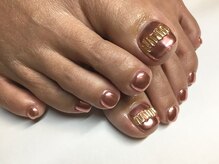 ラウト デコレーションアンドネイルサロン(Lauto Decoration&Nail Salon)/ピンクミラーフットネイル