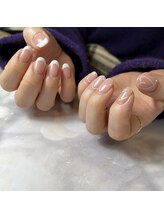 ネイルルーム オルポノ(Olupono)/フレンチ×手書きアート