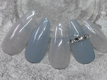 マルネイル(maru nail)/ワンホンシンプルストーンネイル