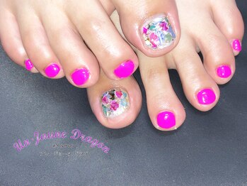 アン ジョーヌドラゴ/【フットネイル】夏ネイル