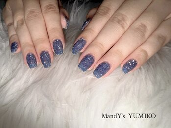 マンディーズ(MandY's)/フラッシュ/ブルー/キラキラ