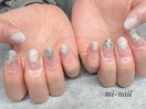 大理石風ニュアンスnail