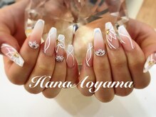 ネイルサロン ハナアオヤマ 堂山店(Nailsalon HanaAoyama)/バレリーナシェイプ☆アイシング