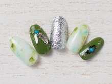 ア ネイル(A nail)/タイダイネイル☆フェザー