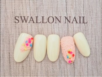スワロンネイル(SWALLON NAIL)/3月、４月　定額ネイル★