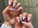 透明感×ラメ×クロスパーツ追加