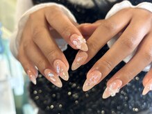 リヘッドモエカネイル(reHEAD/moeka nail)/長さ出し10本　design ¥12700