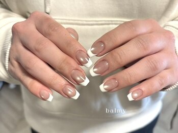 Nail salon balmyの写真/《控えめな色合いでも存在感を発揮◇》シンプルなのにひと味違う!今の気分を形にする上質な定額プラン◎