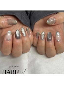 ハル(HARU)の写真/ちょっと派手にしたいならニュアンスネイルがおすすめ◎当サロンはすべてオフ込みの価格になっています◎