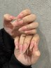 【おススメ!ワンホンネイル】人気のチークネイル!