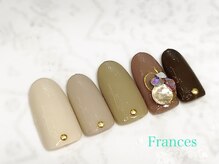 フランセス(Frances)/シンプルビジューネイル