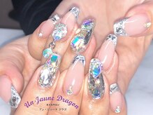 アン ジョーヌドラゴ/【自爪ネイル】キラキラフレンチ