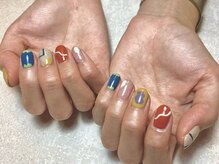 ルア(lua.)/秋カラフルネイル＊10月monthly