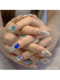 チーク×中華ネイル♪