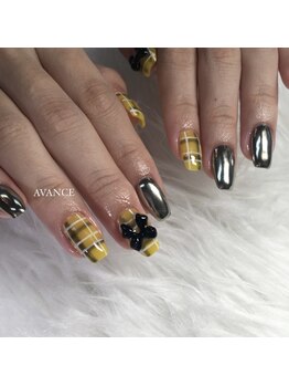 アヴァンセ(AVANCE)/チェックネイル