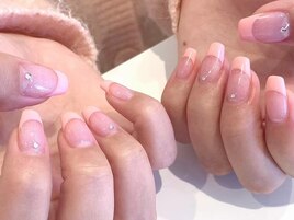 ニュアンスネイル 紫陽花ネイル