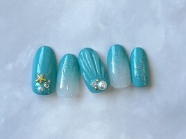 オーシャンネイル¥12000 夏/海