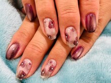 ミアローザ(Mia Rosa)/花柄ニュアンスネイル