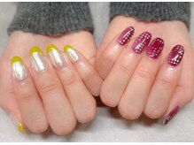 ネオリーアイラッシュ 恵比寿(neorii eyelash)/ミラーフレンチ/スタッズ/モード