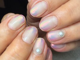 ミラーネイルグラデーション