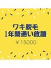 《脱毛》ワキ脱毛 1年間通い放題(12回保証) ￥15,000