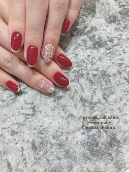 プライベート ネイルサロン マーマ(murmur)/ツイードネイル