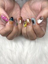 ジェイエフワイネイル(JFY nail)/【長澤】個性派ネイル