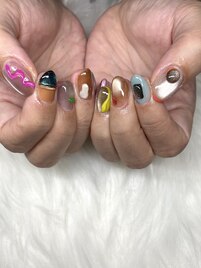 【長澤】個性派ネイル