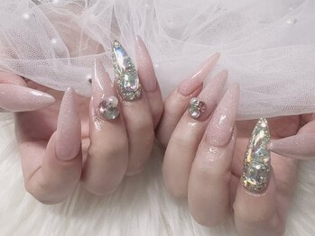 アンドミー(&ME)の写真/【ジェルネイル120分やり放題7980円☆】ストーンつけ放題OK！ご要望のデザイン持ち込みもお任せ下さい♪