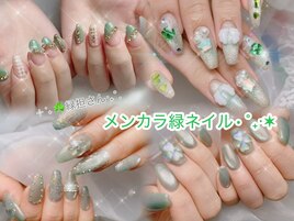 緑担の皆様！メンカラネイル