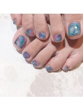 アティックネイルアトリエ(attic nail atelier)/ギャラクシーフット★